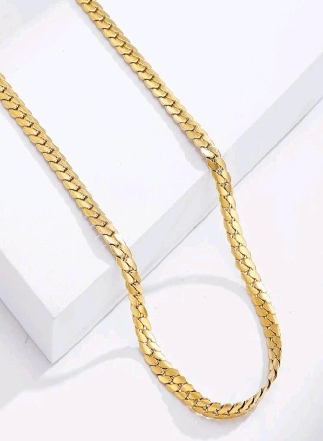 MEENAZ chain for men combo gold Chain for men stylish chain for boys mens necklace for men Stainless steel chains Locket Pendant anti tarnish necklace accessories neck chain snake boys chain 541 - Image 5