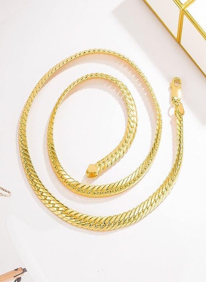 MEENAZ chain for men combo gold Chain for men stylish chain for boys mens necklace for men Stainless steel chains Locket Pendant anti tarnish necklace accessories neck chain snake boys chain 541 - Image 3