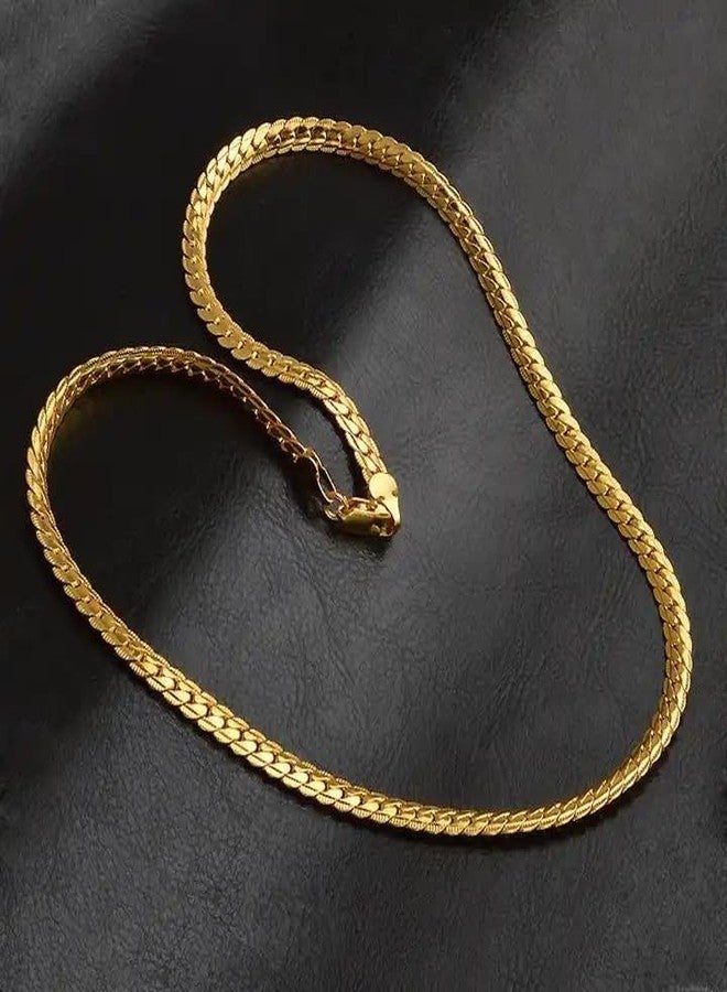 MEENAZ chain for men combo gold Chain for men stylish chain for boys mens necklace for men Stainless steel chains Locket Pendant anti tarnish necklace accessories neck chain snake boys chain 541 - Image 2