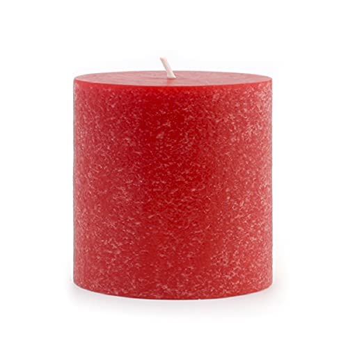 Root Candles Unscented Candles Premium Beeswax Blend Pillar Candle, 3 x 3-Inches, Red - Image 2