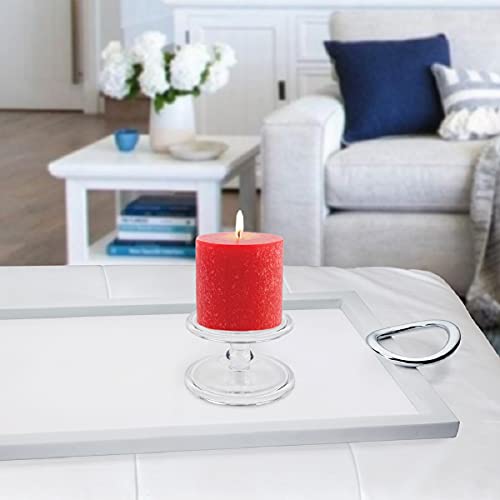 Root Candles Unscented Candles Premium Beeswax Blend Pillar Candle, 3 x 3-Inches, Red - Image 3