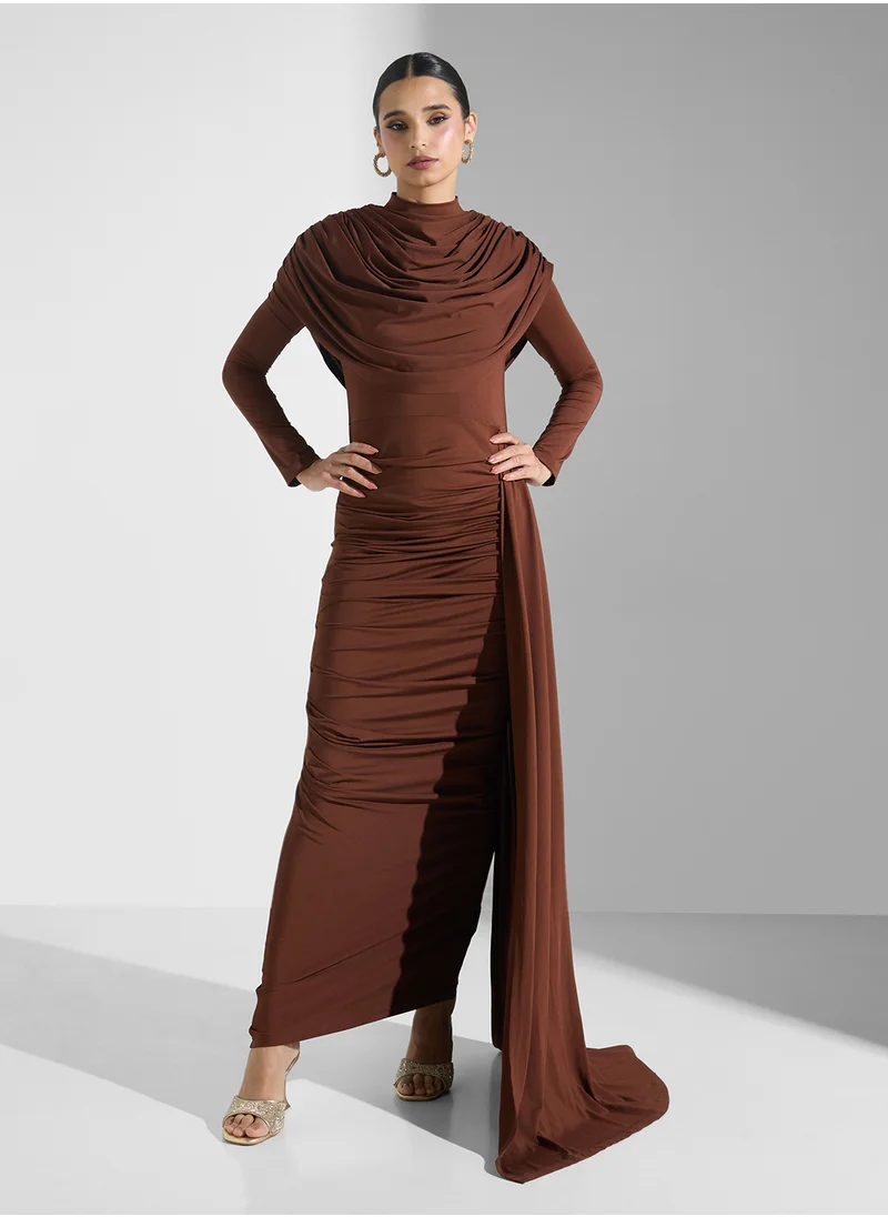 فيرجوس لاونج Plited Crew Neck Dress