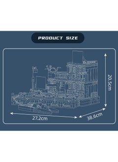 mould king Mini Beachfront Hotel Building Kit, Fishing Boat Set Miniature Dock Hut, Beach Hut building Kit, adults and children 8+ blocks (989 pieces) 10143  - Image 5