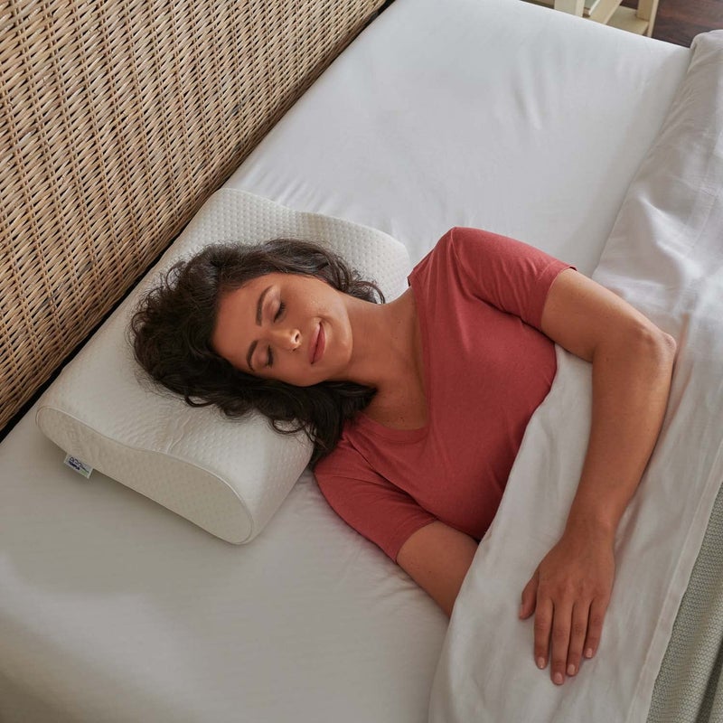 Tempur-Pedic TEMPUR Neck Pillow, Small Profile, White - Image 3