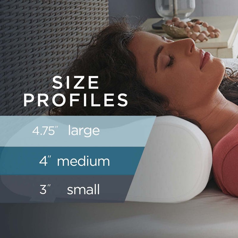Tempur-Pedic TEMPUR Neck Pillow, Small Profile, White - Image 4