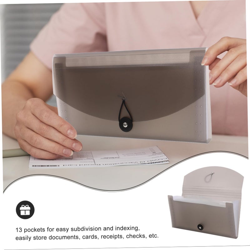 Portable Accordion File Folder Expandable Pockets Organizer for Documents Bills Receipts - Image 4