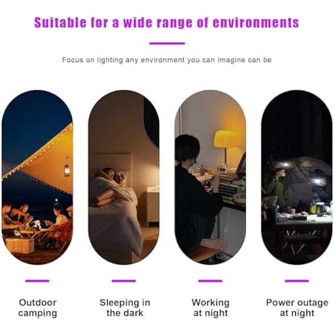 Bukela 4 Pcs Usb Led Car Interior Atmosphere Lights Night Light Mini Led Decoration Lights PlugIn Usb Automotive Interface Charging Lamps Universal Mini Usbled Light Suitable For Cars Bedrooms - Image 3