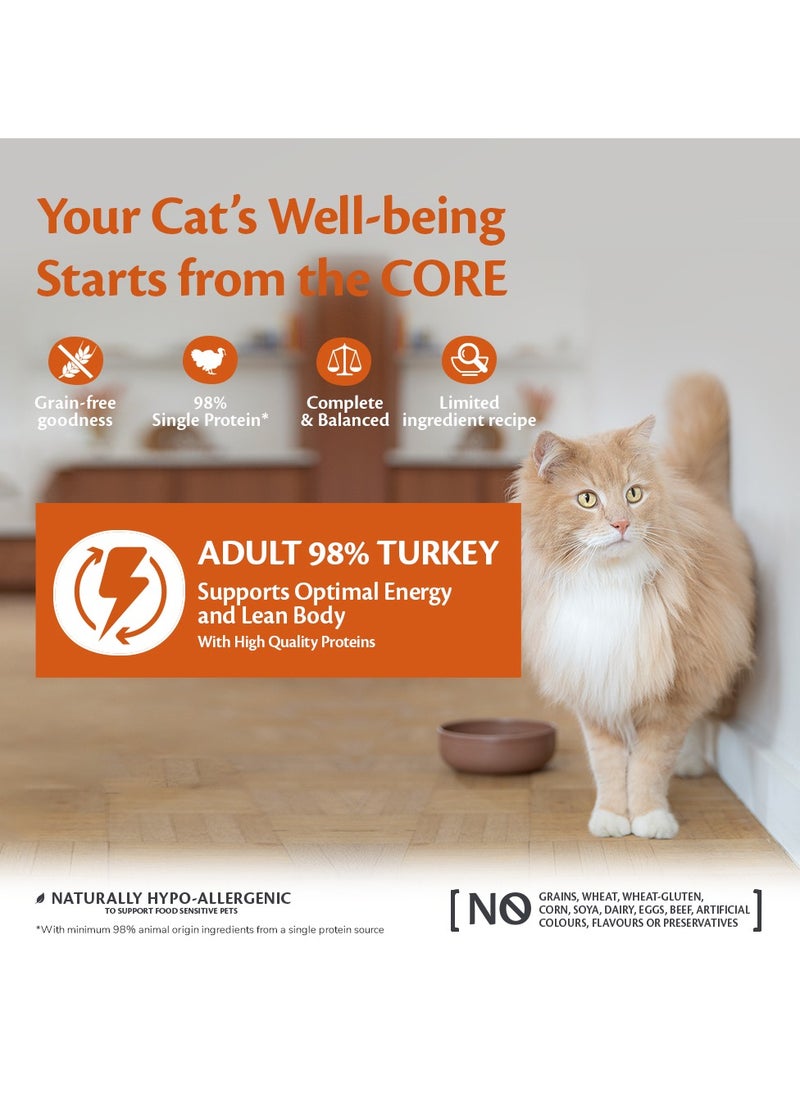 Wellness CORE Cat Wet Food Turkey Flavor For Adult Cats - 6x85g - Cat Wet Food With 98% Animal Protein- Grain Free Cat Food  - Image 3