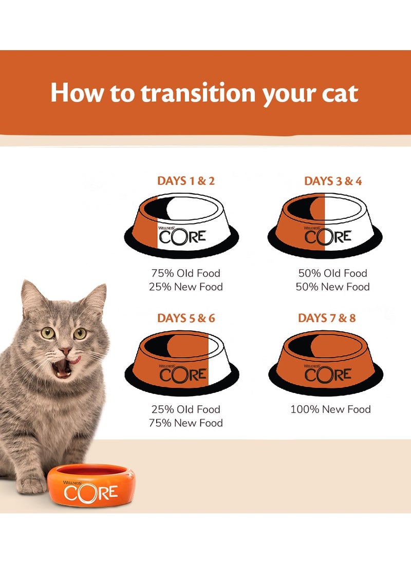 Wellness CORE Cat Wet Food Turkey Flavor For Adult Cats - 6x85g - Cat Wet Food With 98% Animal Protein- Grain Free Cat Food  - Image 5