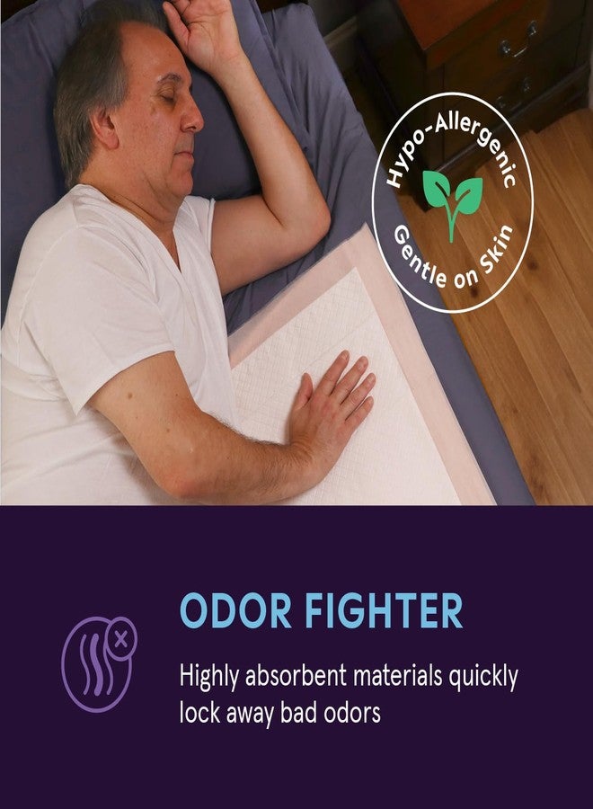 Stack Man Heavy Absorbency Bed Pads, XXL Disposable 30 x 36 Chucks Pee Pads for Incontinence Bed Wetting for Adults, Elderly & Kids [50 Pads] Extra Large Underpads - 30x36 - With 2 Adhesive Strips on Each Pad - Image 5