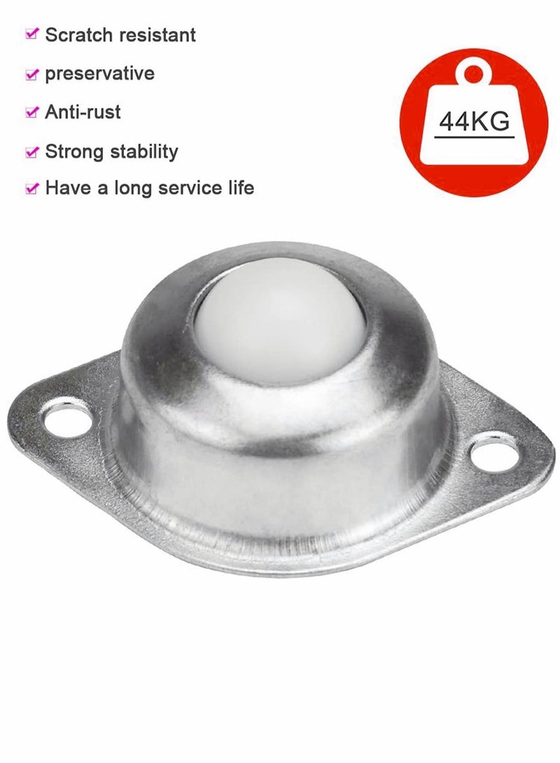 كابتن تيك 8Pack Roller Ball Transfer Bearings Wheel Universal Castor Balls with Nylon Used for Stand Equipment and Transmission System 44lbs Load Capacity - Image 3