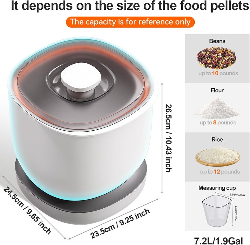 Spreezy Rice Containers (12lbs Rice / 8lbs Flour) Using Convenient For The Kitchen pantry Large Food Storage Containers With Lids Airtight - Image 2