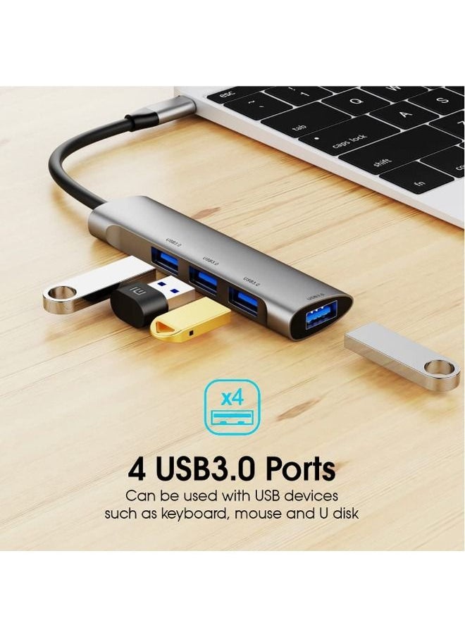 Multi USB Port Hub Splitter OTG USB C Data Hubs 4 in 1 USB Hub