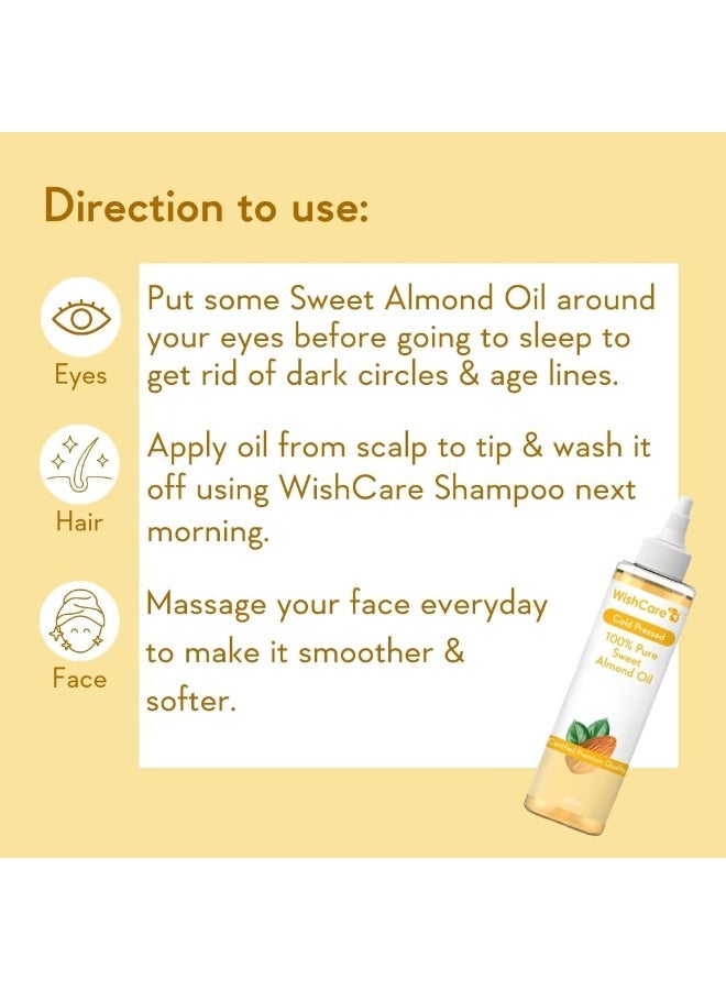 زيت اللوز الحلو بادام روجان المعصور على البارد بنسبة 100% لشعر صحي وبشرة متوهجة - Image 5