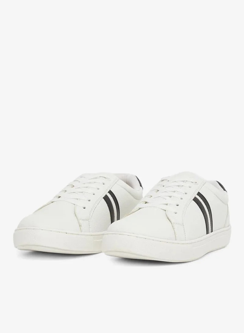 Styli Twin Stripe Lace Up Court Sneakers