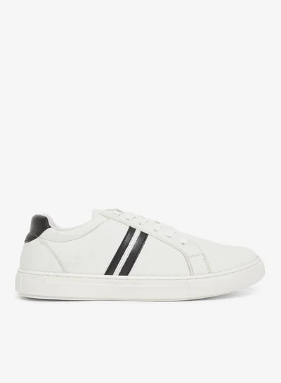 Styli Active Twin Stripe Lace Up Court Sneakers