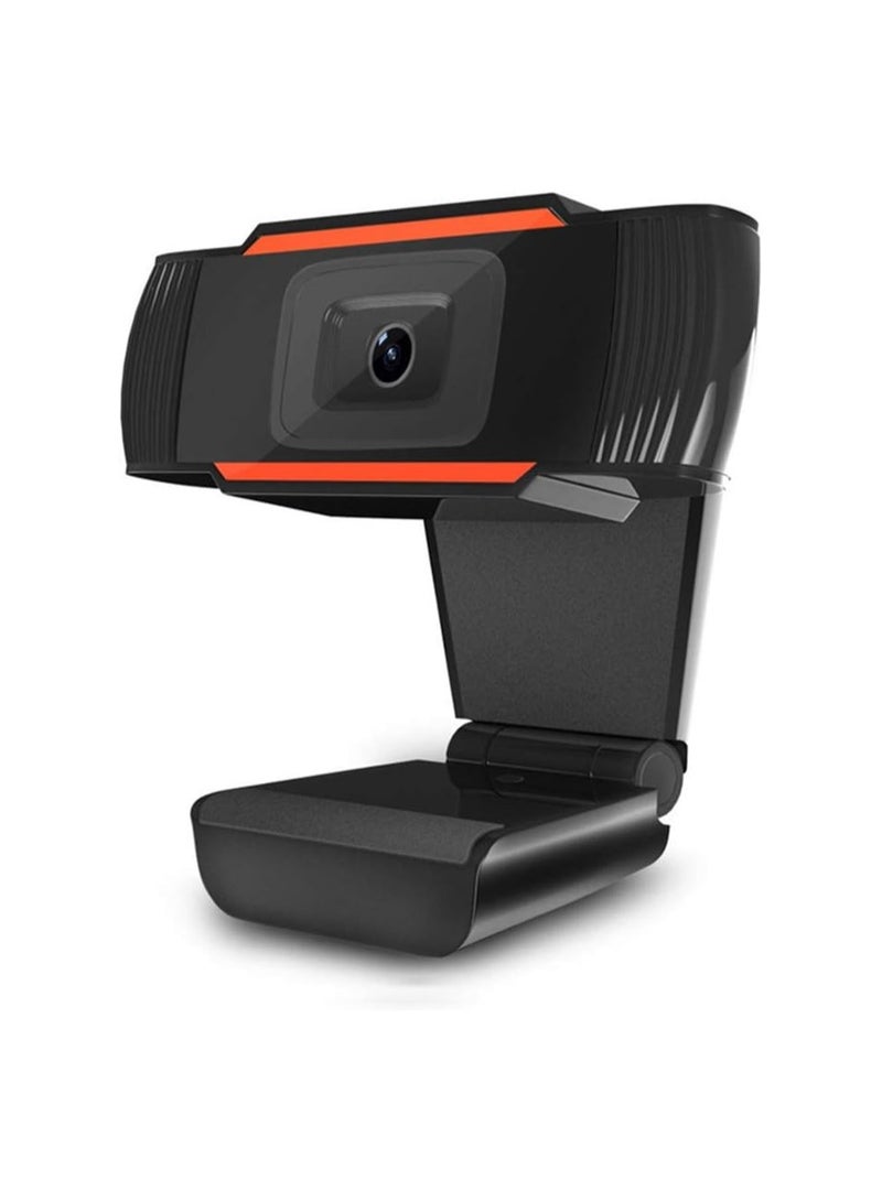 كاميرا ويب 720P HD مع ميكروفون – تركيز تلقائي – مناسبة للكمبيوتر واللابتوب والمكالمات والاجتماعات أونلاين - Image 1