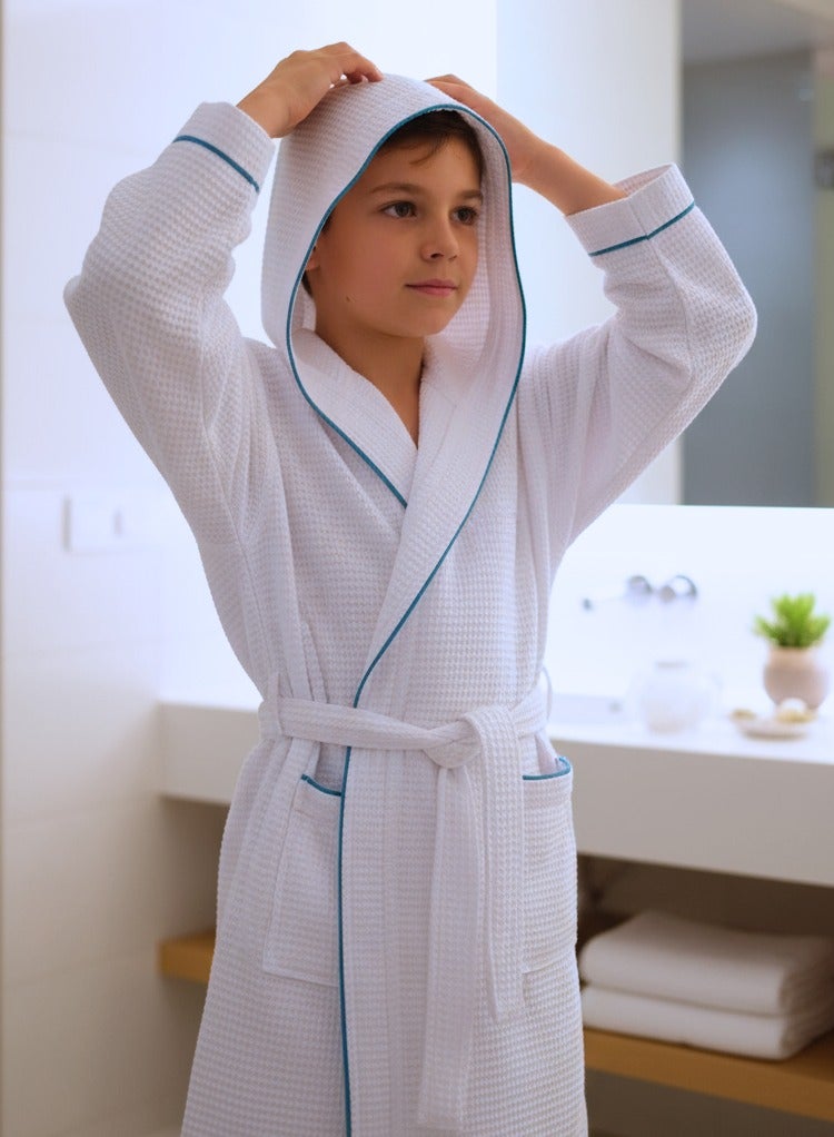 تى ام هوم TM Home روب أطفال وافر قطن مصري 100% | ناعم وآمن للبشرة – تصميم فاخر خفيف الوزن – مثالي بعد الاستحمام وفي الشتاء والصيف - Image 1