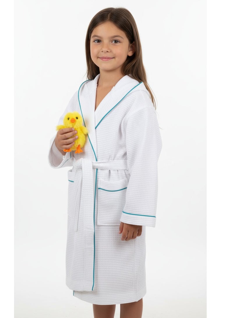 تى ام هوم TM Home روب أطفال وافر قطن مصري 100% | ناعم وآمن للبشرة – تصميم فاخر خفيف الوزن – مثالي بعد الاستحمام وفي الشتاء والصيف - Image 5