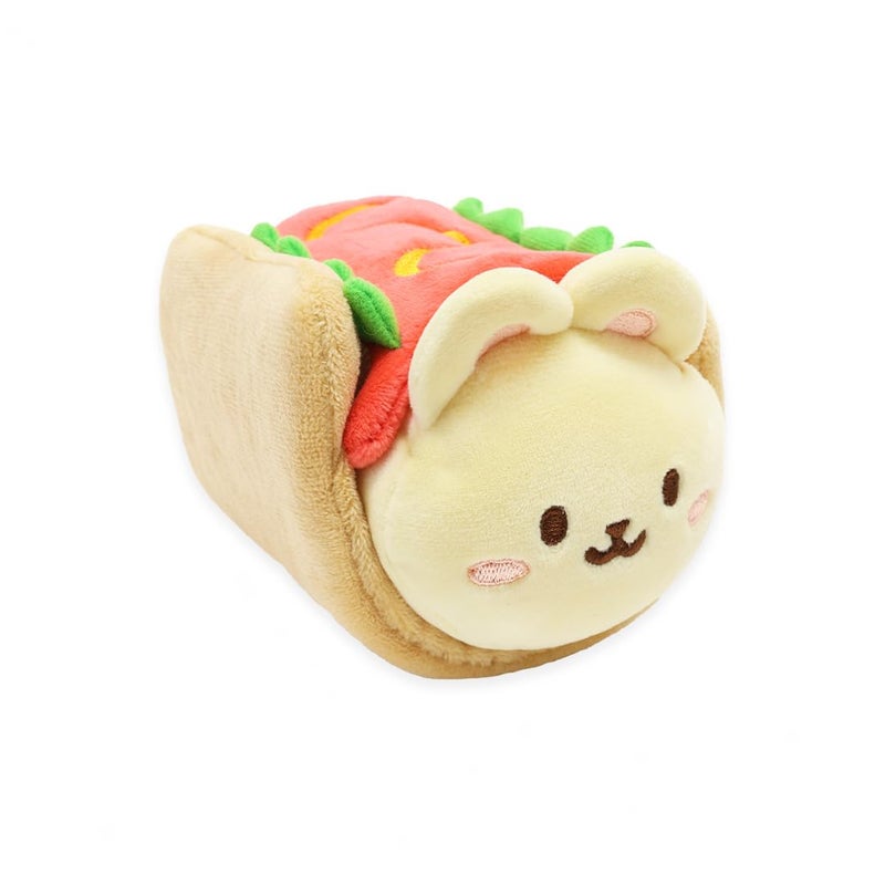 Anirollz Bunniroll Plush in Hotdog Outfitz Kawaii Bunny Stuffed Animal with Removable Costume Cute 6 Squishy Plush Toy Gift for Girls Kids - Image 2