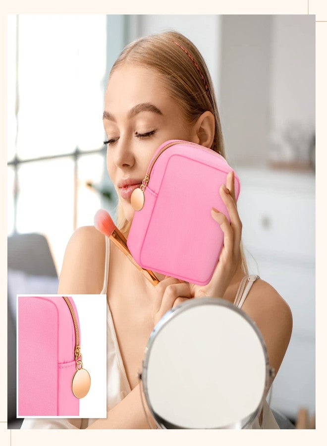 Kacctyen 12 Pcs Mini Makeup Bag Nylon Small Pouch for Purse Mini Square Nylon Pouch with Zipper Small Cosmetic Travel Makeup Bag Purse Organizer for Women(Fresh Color,Regular) - Image 4