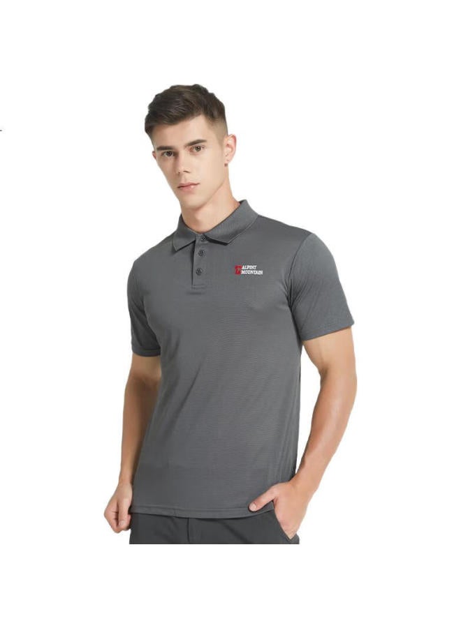 Alpint Mountain 3M Technology Quick-Dry Business Polo Shirt For Men, Summer Sports Outdoor Short-Sleeve Collared T-Shirt, Breathable - Image 1
