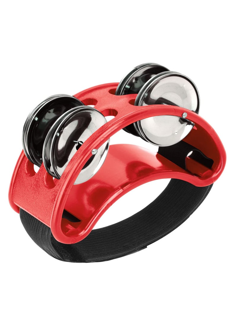 SOLARAE Foot Tambourine Foot Step Rattle with Metal Jingles Bell Drum Accessory Instrument for Drum Instrument Guitar Playing for Musicians Singers Music Classes Bands - Image 1