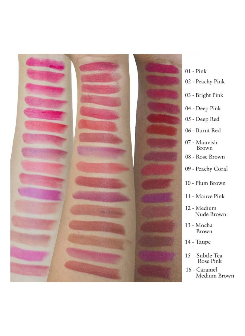 Just Herbs Just Herbs Herb Enriched Ayurvedic Lipstick (Subtle Tea Rose Pink, Shade No. 15)  - Image 4