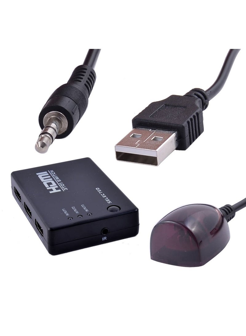 HDMI 5 Ports HDMI Switcher Splitter 1080P Support 3D with IR Wireless Remote Controller - Image 2