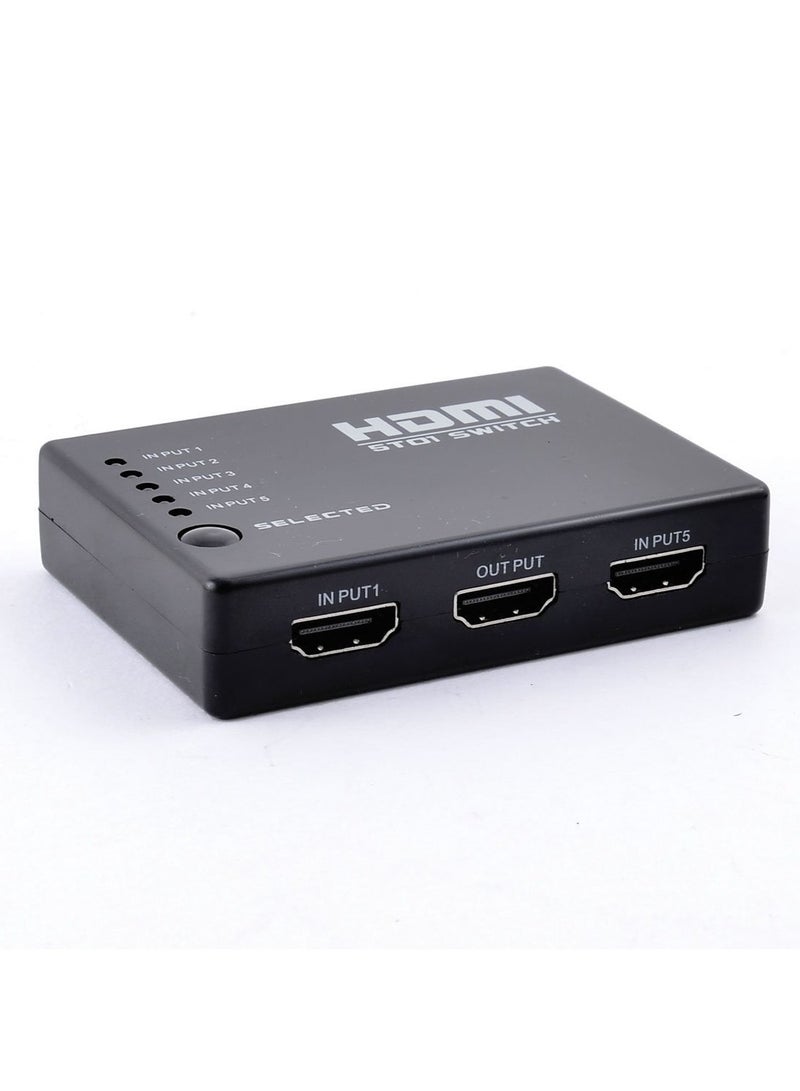 HDMI 5 Ports HDMI Switcher Splitter 1080P Support 3D with IR Wireless Remote Controller - Image 3