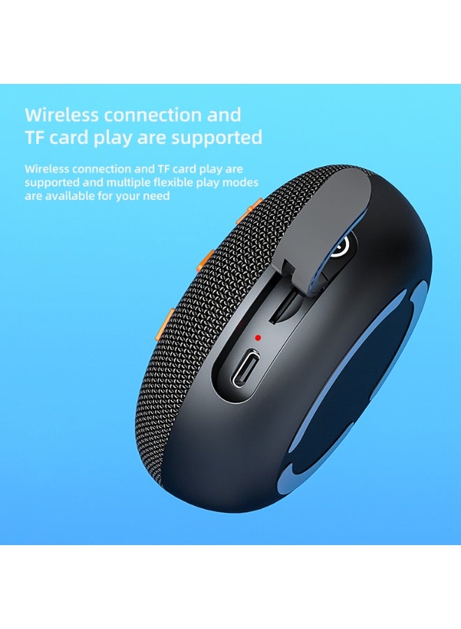 Mini Portable Speaker EBS-313 – Super Magnet Waterproof IPX4 Fabric Mesh Wireless Speaker with Hands-Free Calling & TF Card Function – Outdoor Bluetooth Speaker  - Image 4