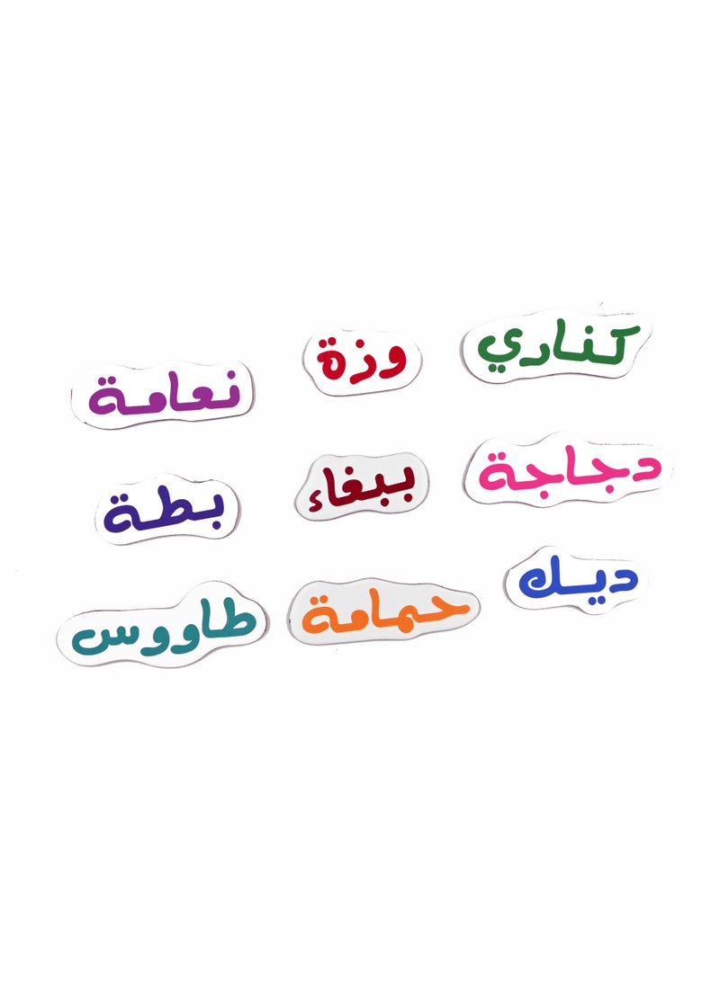 خشب الطيور مثبتة بمغناطيس بالخلف - Image 3