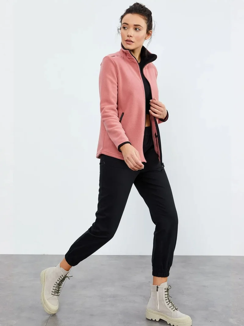 تومي لايف TOMMY Women's Plush Zip-Front Sweatshirt