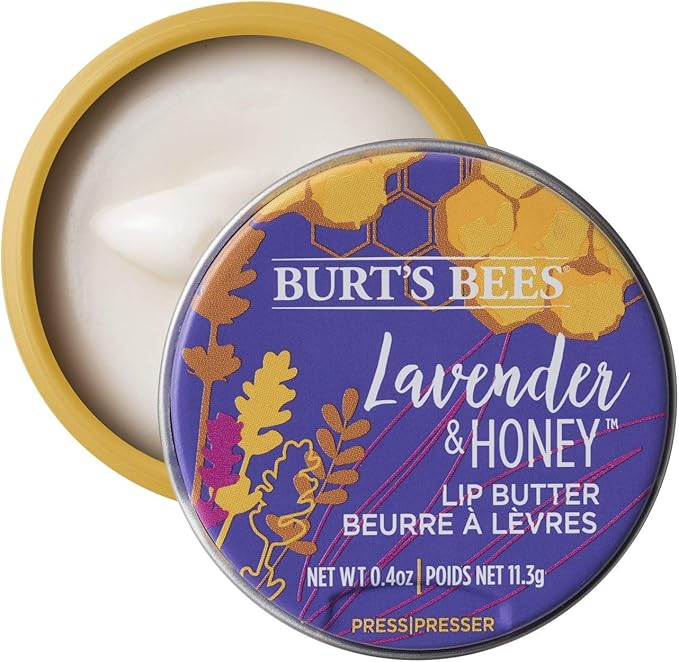 Burt's Bees BurtS Bees 100 Natural Origin Moisturising Lip Butter with Lavender and Honey 1 Tin 113 g - Image 2