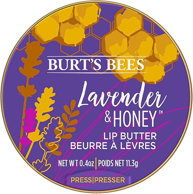 Burt's Bees BurtS Bees 100 Natural Origin Moisturising Lip Butter with Lavender and Honey 1 Tin 113 g - Image 1