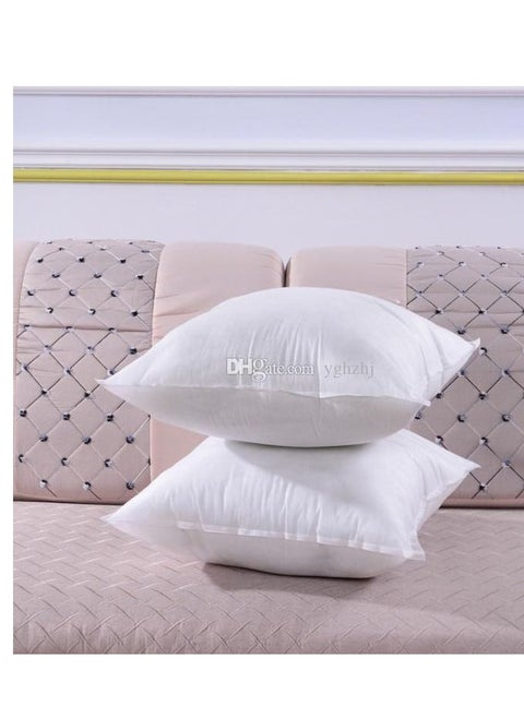 Maestro 2PCS Non Woven Cushion Hollow Fiber Polyester White 45x45cm