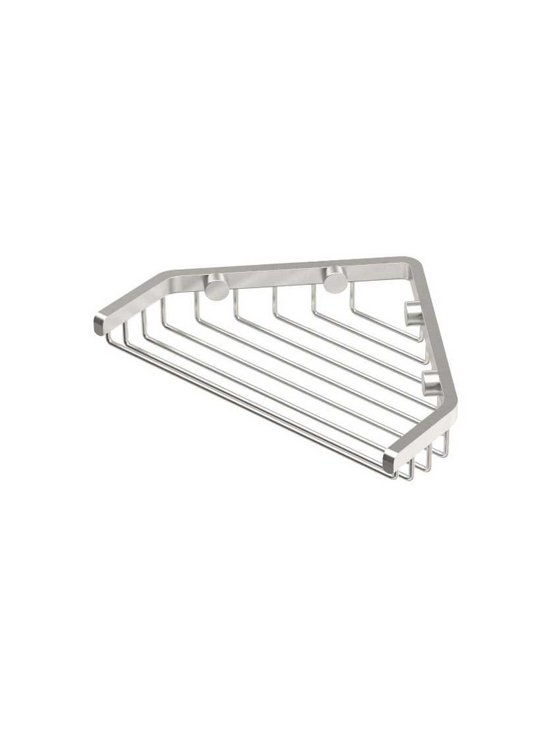 Gatco 1513 7Inch Length Shower or Tub Corner Basket Satin Nickel