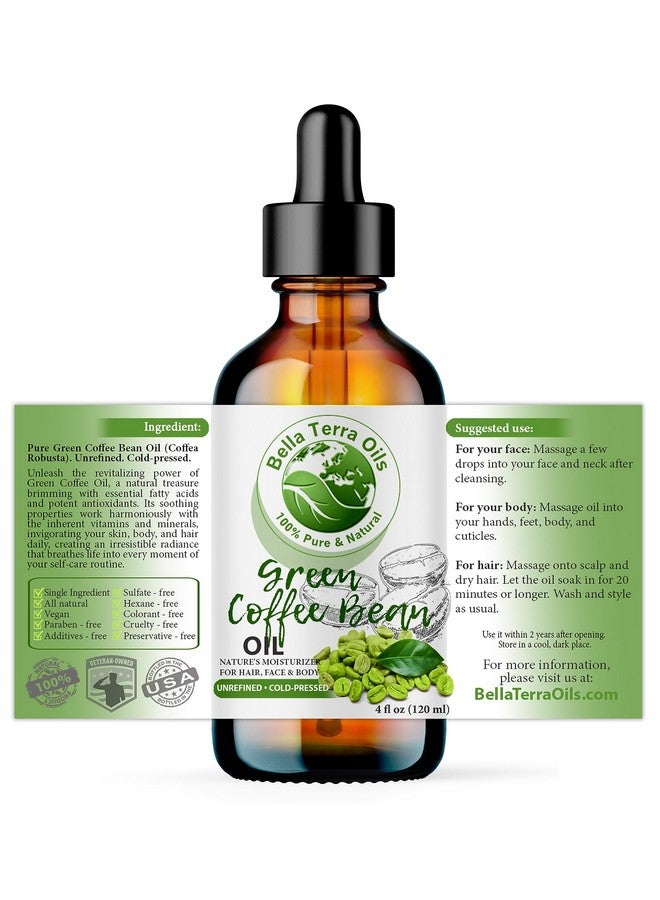 بيلا تيرا أويلز - زيت حبوب البن الأخضر 4 أونصة - يكشف عن الكنز الغذائي لزيت بذور البن، مثالي لترطيب البشرة وحيويتها - Image 2
