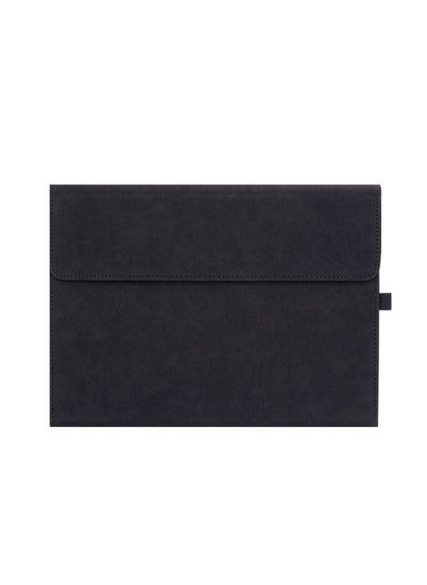 For Microsoft Surfacepro10/9/8 Protective Case Go2/3 Computer Bag Pro4/5/6/7 Protective Soft Case-Color:"Fashion Black" + South Africa Sheep Bar Fabric-Applicable Model:Surface Pro8 [soft Shell]]