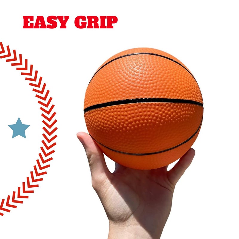 Botabee 5-Inch Mini Basketball Balls Set of 3 - Ideally Sized for Boys, Toddlers, and Mini Hoop Enthusiasts - Versatile for Indoor or Outdoor Play - Exciting Toy for Endless Games - Orange and Black - Image 4