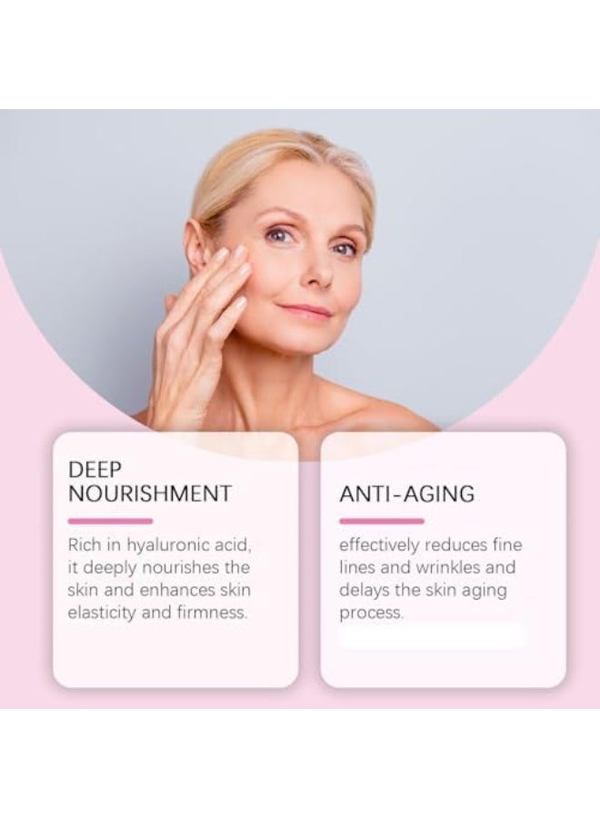 ماء معيد للشباب مضاد للتجاعيد، سيروم مضاد للتجاعيد، سيروم معيد للشباب من الجانوديرما لوسيدوم، مرطب مضاد للشيخوخة يحسن البشرة الباهتة مع حمض الهيالورونيك - Image 3