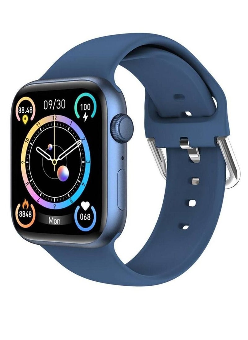 miYou New Bluetooth Call Men/Women Sports Fitness Tracker Smartwatch For IOS Android - Blue  - Image 1