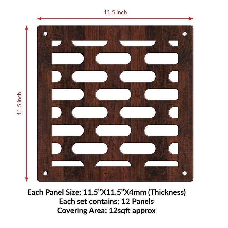 Random فاصل غرفة معلق عشوائي 12 قطعة مع خطافات لوحات تقسيم زخرفية حديثة لغرفة النوم وغرفة المعيشة ومنطقة الطعام وبيت العبادة RSD4129 - Image 4
