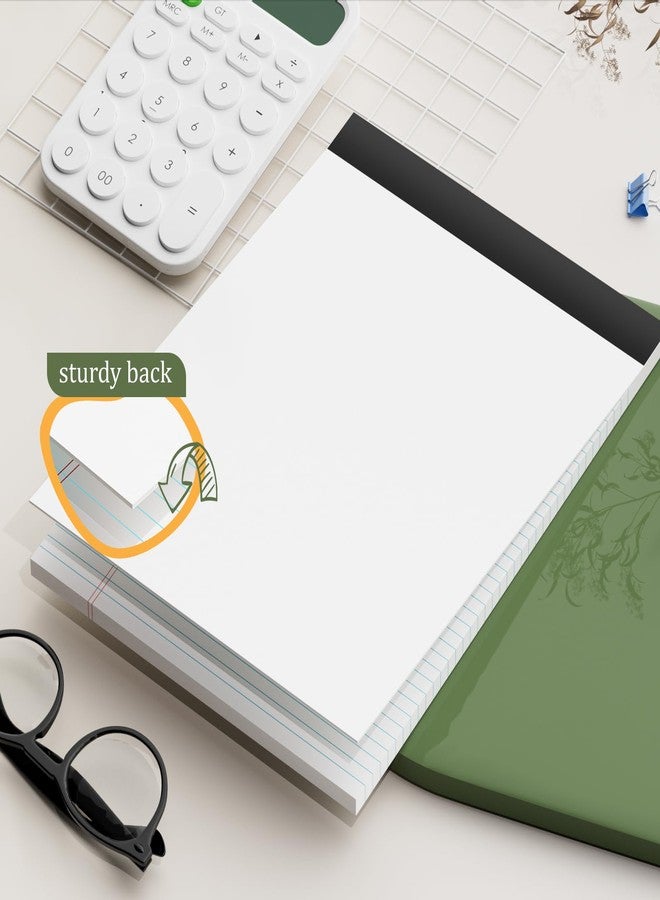 AILZFEI 8.5x11.75 Legal Pads College Ruled White Paper Note Pads 12 Pack Double- Print Side Writing Pads - Image 3