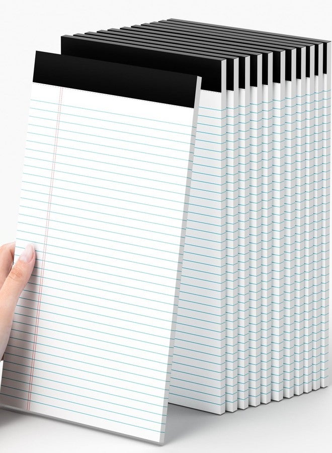AILZFEI 8.5x11.75 Legal Pads College Ruled White Paper Note Pads 12 Pack Double- Print Side Writing Pads - Image 1