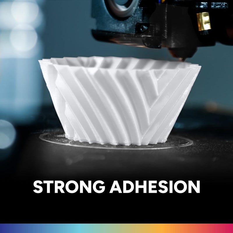OVERTURE PLA Filament 1.75mm, Neatly Wound 3D Printer Filament 1kg Spool (2.2lbs), Dimensional Accuracy +/- 0.02 mm, Fit Most FDM 3D Printers (Cold White 1-Pack) - Image 4