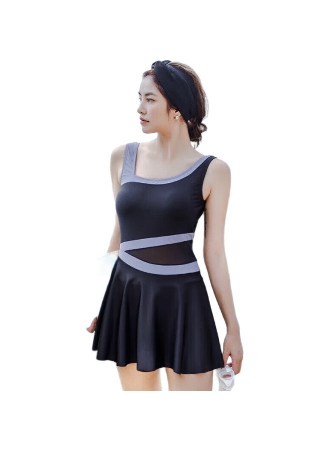 Skin-friendly Professional Sports One-Piece Boyleg Swimsuit For Women, Conservative Swimwear, Slimming, Tummy Control, Suitable For Hot Springs And Vacation Swimwear - Image 3