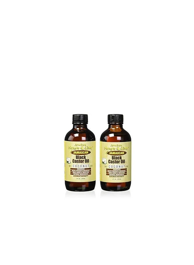 Jamaican Mango & Lime Jamaican Mango & Lime Black Castor Oil With Coconut, 4 oz (Pack of 2)  - Image 1