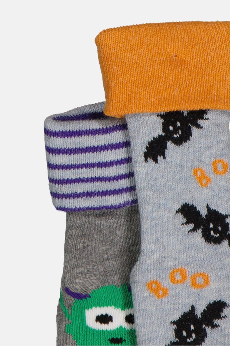 Lefties Toddlers Boy 2 Pair Graphic Print Socks, Multicolor - Image 3