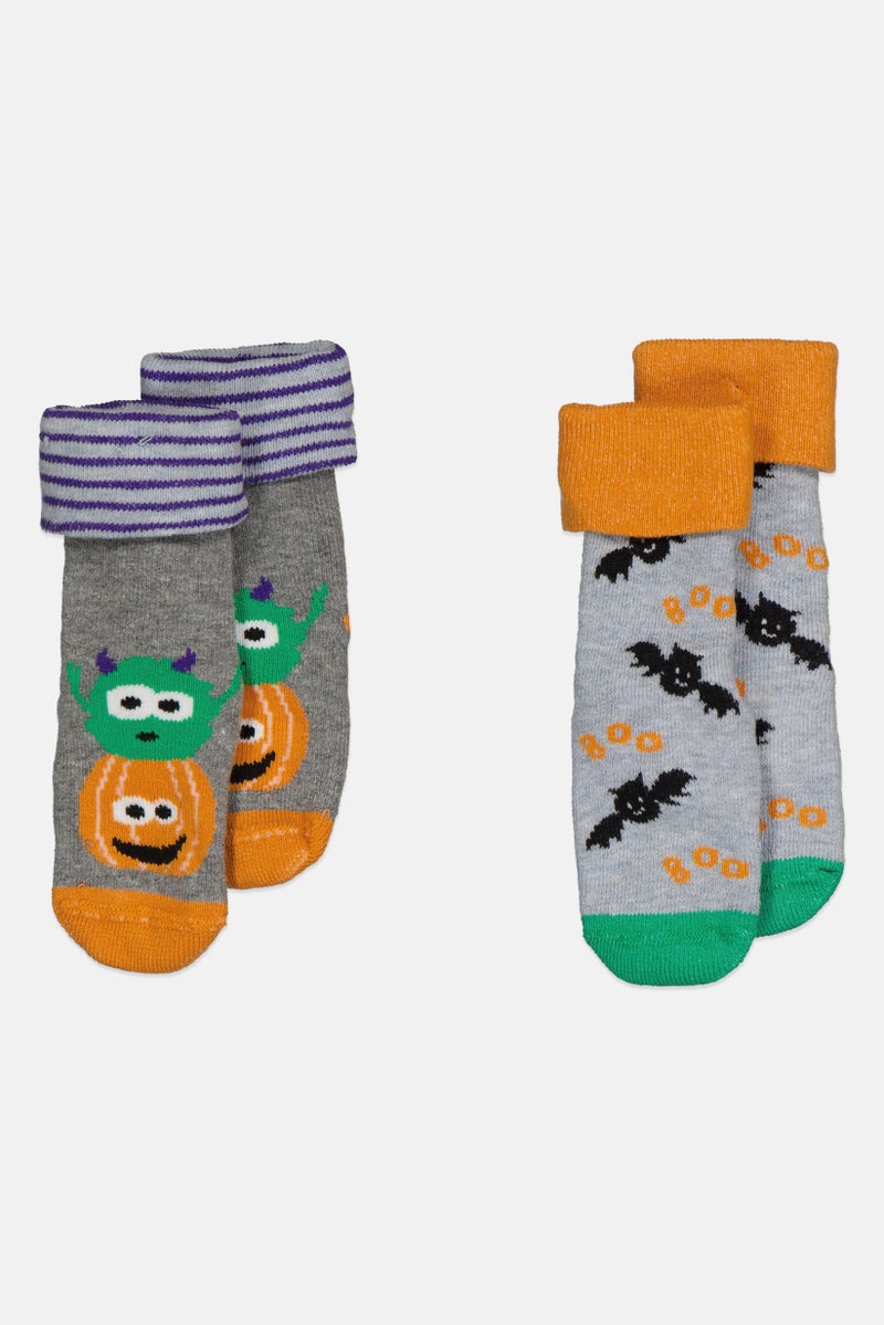 Lefties Toddlers Boy 2 Pair Graphic Print Socks, Multicolor - Image 4